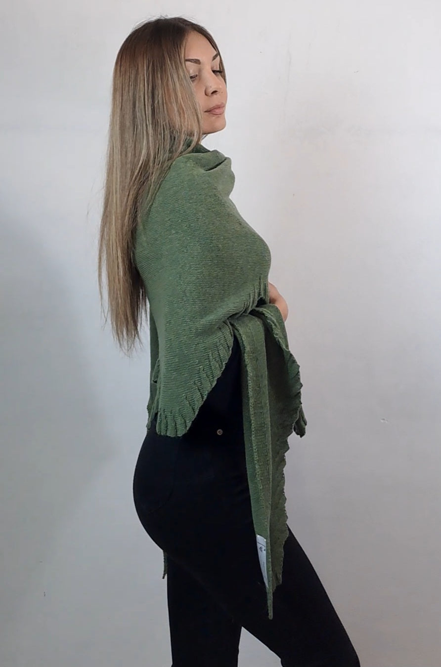 Stola in cashmere e lana merino