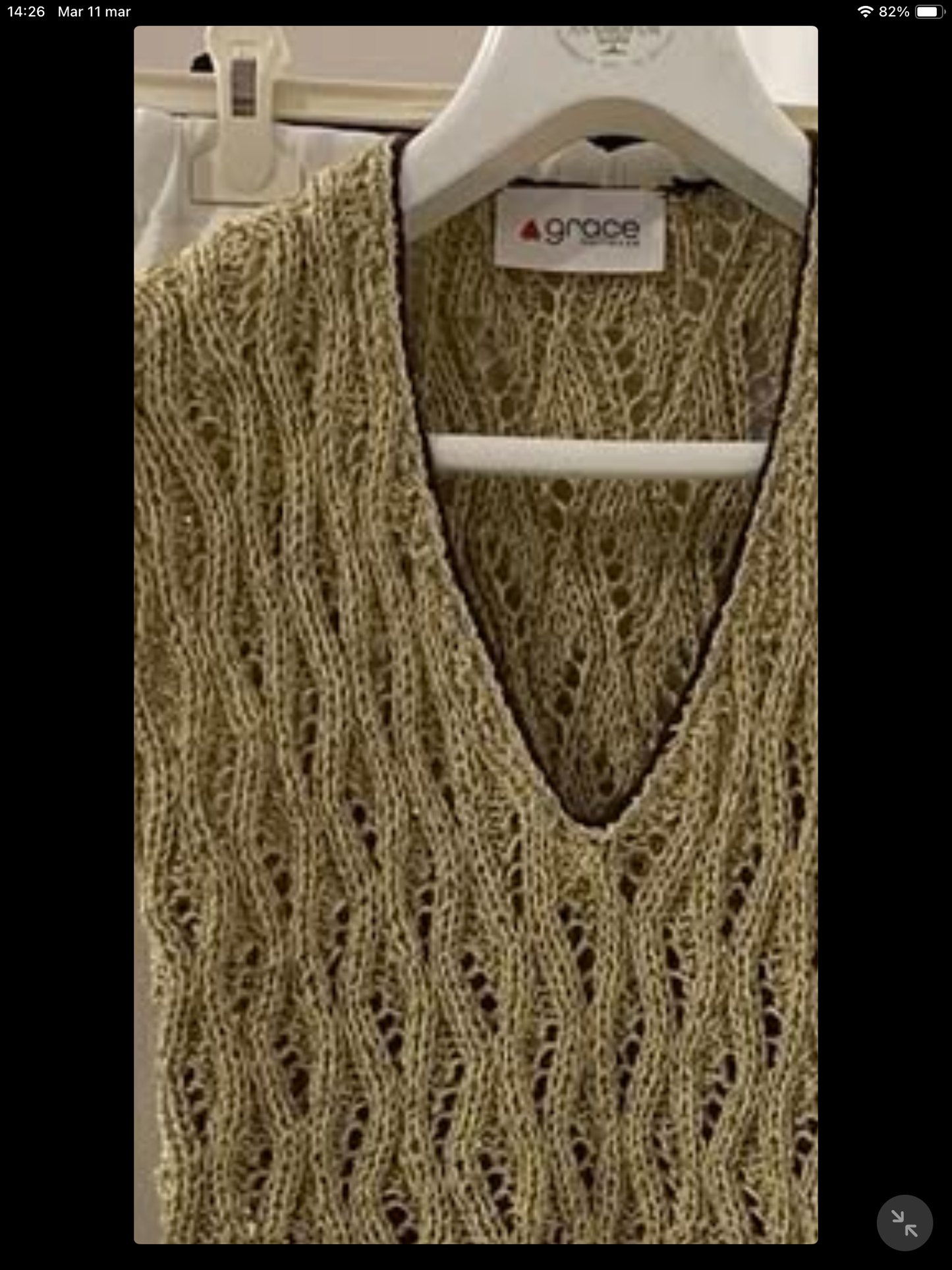 Ripple top in cotone Lino paillettes tg S