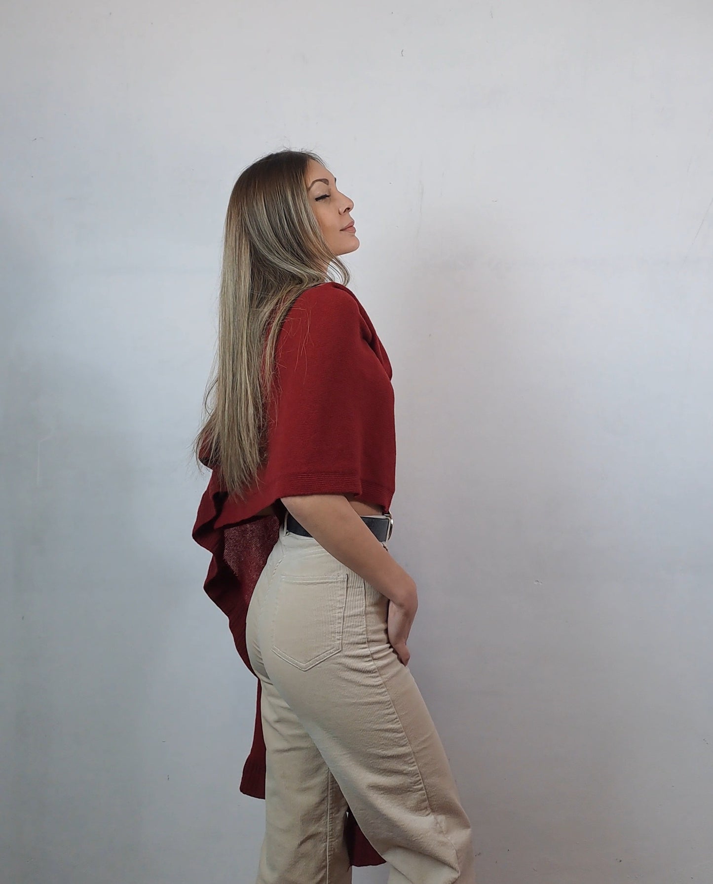 Stola in cashmere e lana merino
